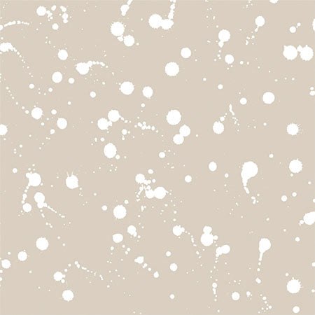Splash – White on Beige Wallpaper