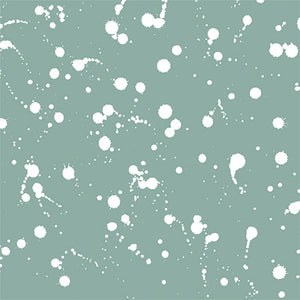 Splash – White on Sage Wallpaper