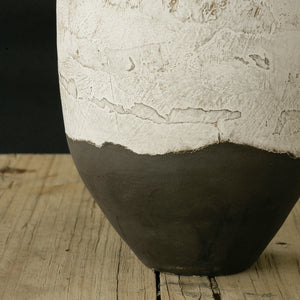 ceramic vessel tall stone base detail .jpg