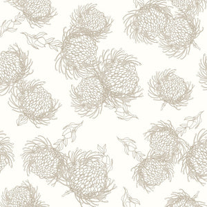 Garden Bloom Earth Parchment Wallpaper