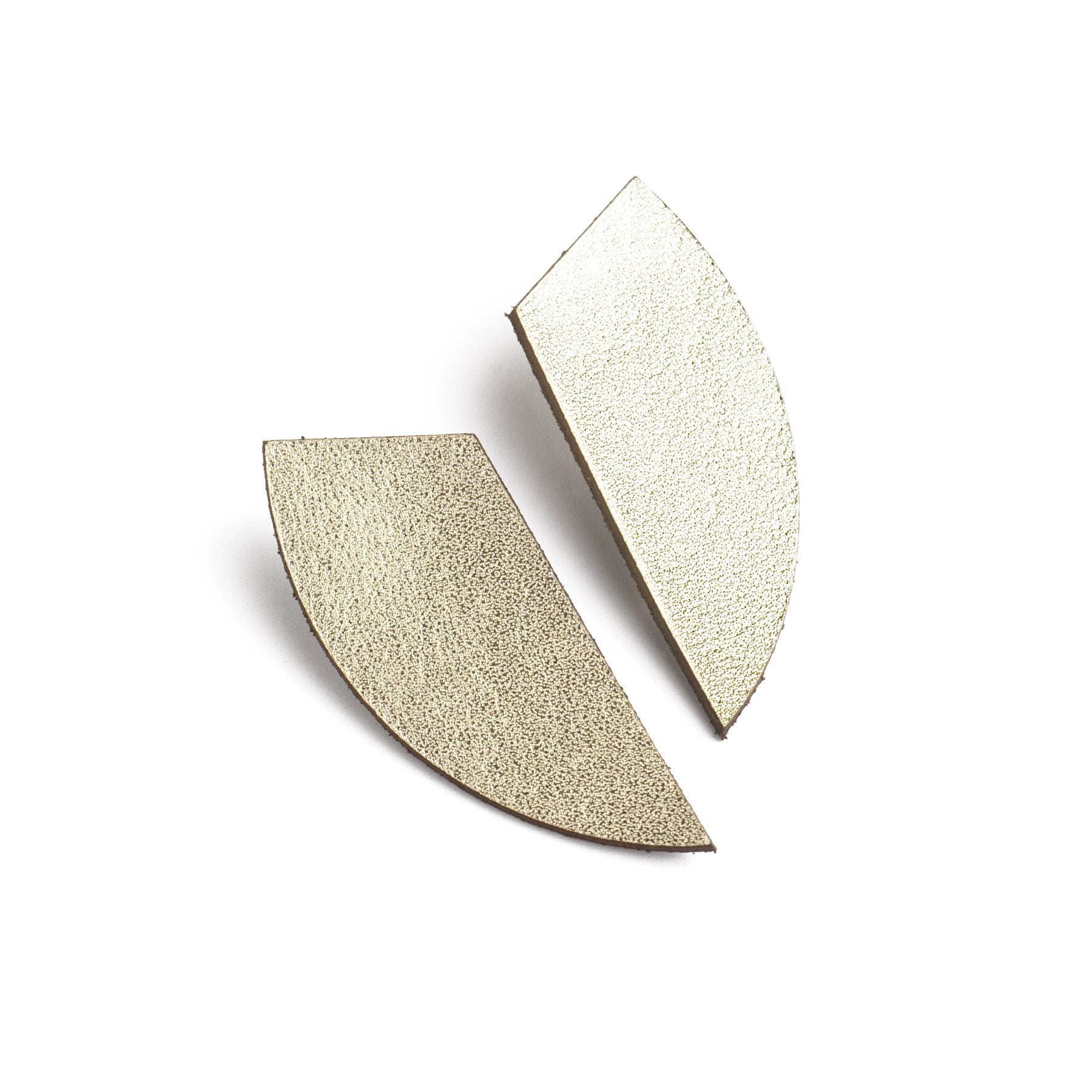 WHITE RABBIT DAYS USA NEW YORK DAGGER LEATHER STUD EARRINGS