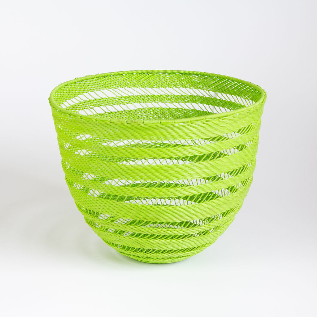 African Wire Decorative bowl - lime