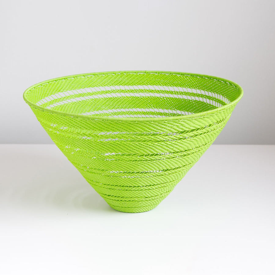 African Wire Decorative bowl - lime