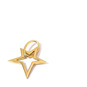 LUCKY STAR PENDANT - JEWELRY BY KIRSTEN GOSS. Hand cut star shaped pendant designed to attach to the signature lifesaver necklaces. Beautifully handmade in 18kt gold vermeil. 
