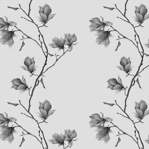 Magnolia – Black & White Wallpaper