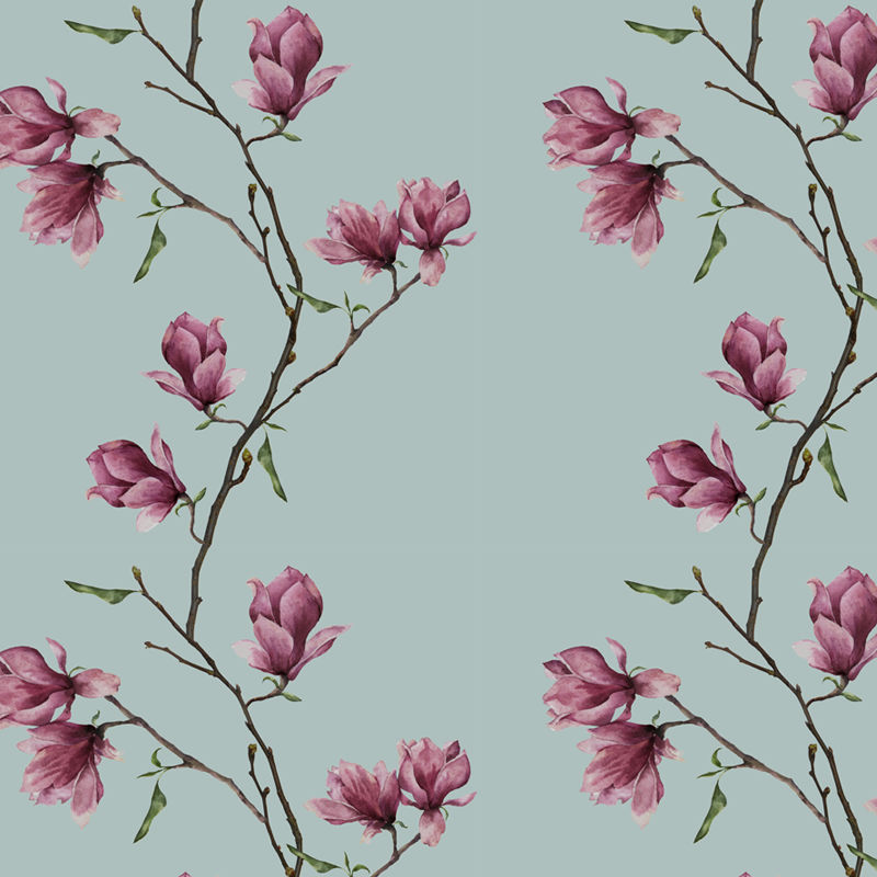 Magnolia – Blue Wallpaper