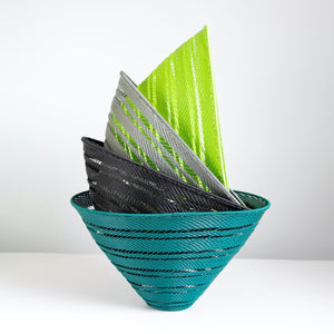 African Wire Decorative bowl - lime