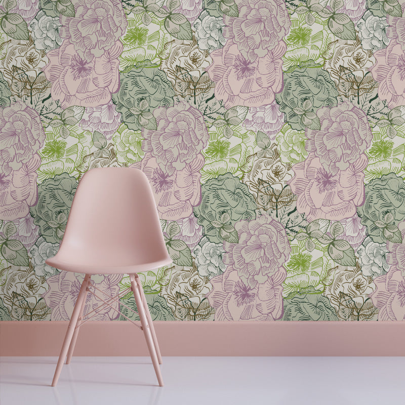 BloomBloom – Vintage Green Wallpaper