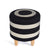 OTTOMAN LIQUORICE BY MIA MELANGE. These ottomans are sure to make a statement in your home or office! The cover is made from cotton rope (cover removable for easy cleaning) and the legs are ash wood. 