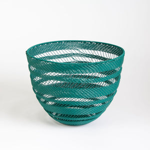 African Wire Decorative bowl - teal