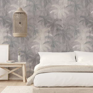 Dreaming Palm Trees – Grey Wallpaper