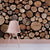Wooden logs Wallpaper